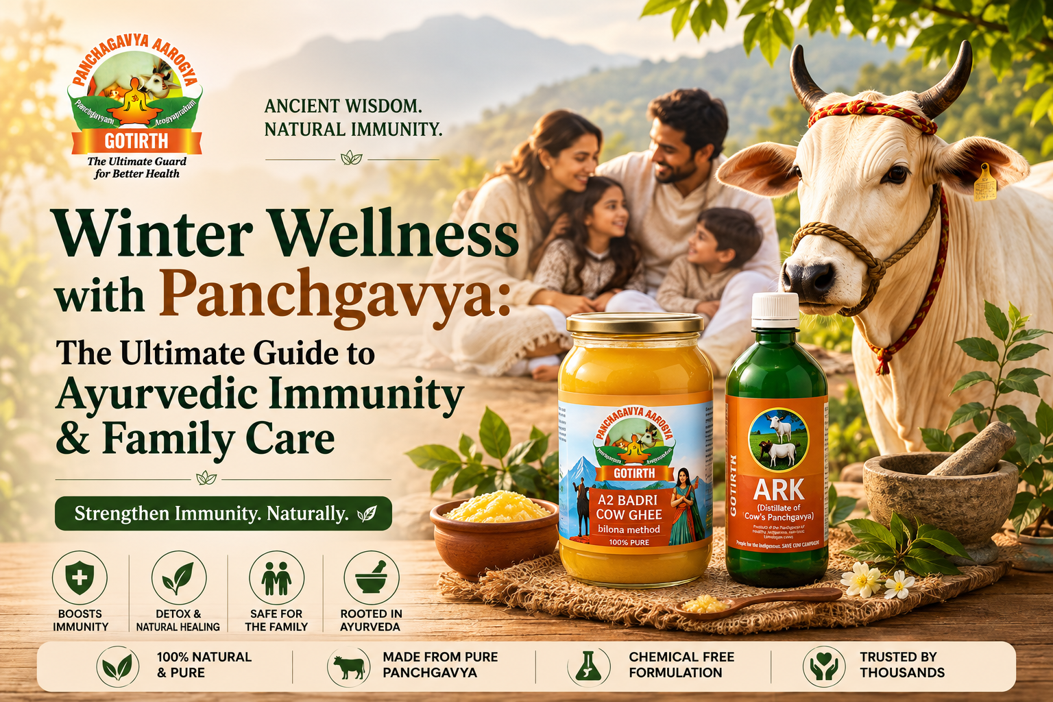 Winter wellness with Panchgavya, Ayurvedic products and Himalayan honey for family care