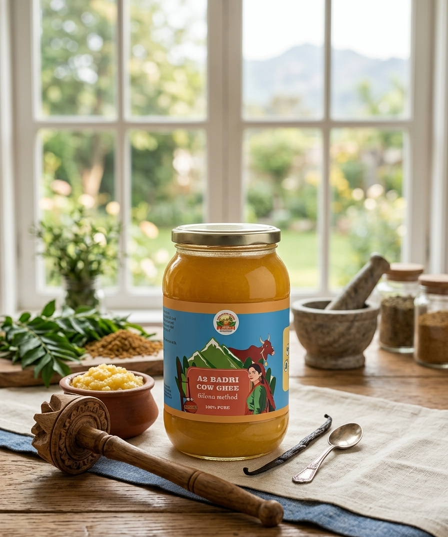 Gotirth Pure A2 Badri Cow Ghee – Authentic Himalayan Bilona Method (100% Cultured & Hand-Churned)